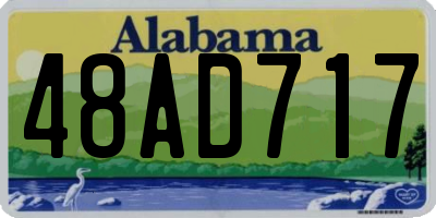 AL license plate 48AD717