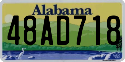 AL license plate 48AD718
