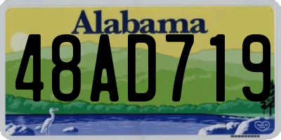 AL license plate 48AD719