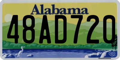 AL license plate 48AD720