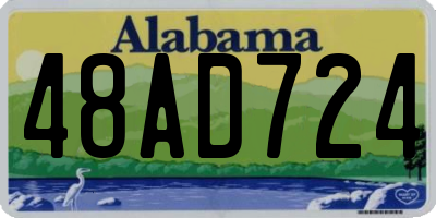 AL license plate 48AD724