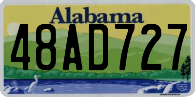 AL license plate 48AD727