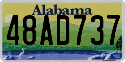 AL license plate 48AD737