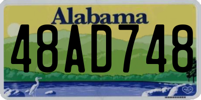 AL license plate 48AD748