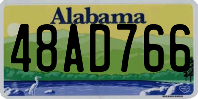 AL license plate 48AD766