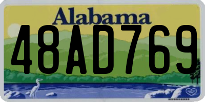 AL license plate 48AD769