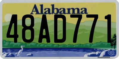 AL license plate 48AD771