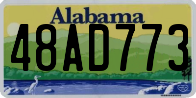 AL license plate 48AD773