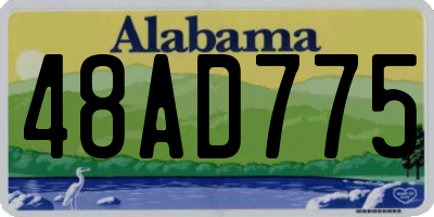 AL license plate 48AD775