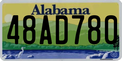 AL license plate 48AD780
