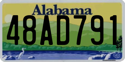 AL license plate 48AD791