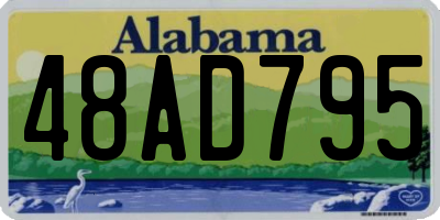 AL license plate 48AD795