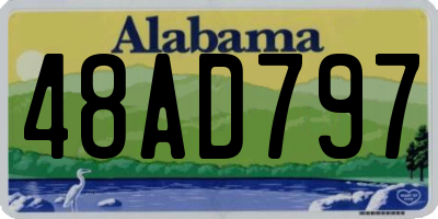 AL license plate 48AD797
