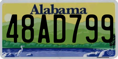 AL license plate 48AD799