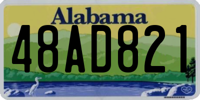 AL license plate 48AD821