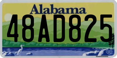AL license plate 48AD825