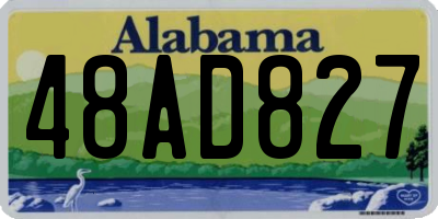 AL license plate 48AD827
