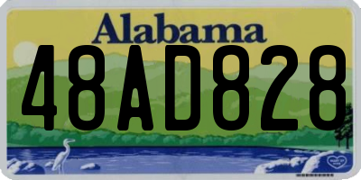 AL license plate 48AD828