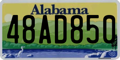AL license plate 48AD850