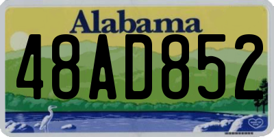 AL license plate 48AD852