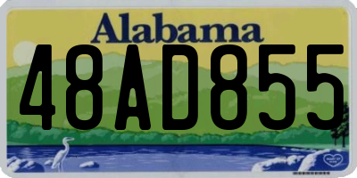 AL license plate 48AD855