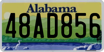 AL license plate 48AD856