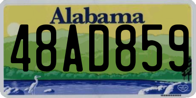 AL license plate 48AD859