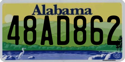 AL license plate 48AD862