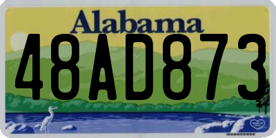 AL license plate 48AD873