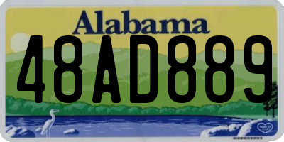 AL license plate 48AD889