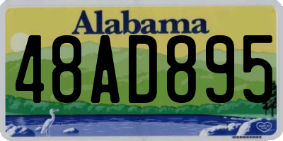 AL license plate 48AD895