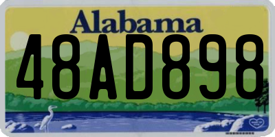 AL license plate 48AD898