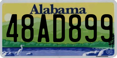 AL license plate 48AD899