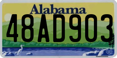 AL license plate 48AD903