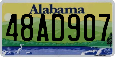 AL license plate 48AD907