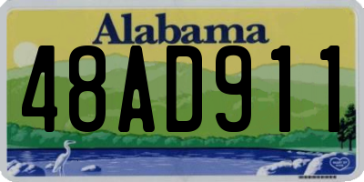 AL license plate 48AD911