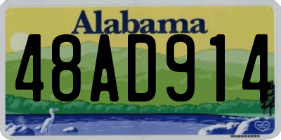 AL license plate 48AD914