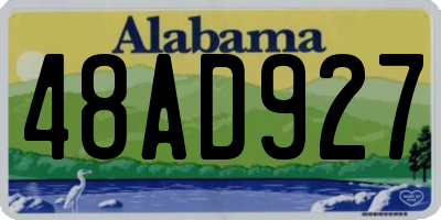 AL license plate 48AD927