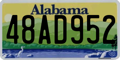 AL license plate 48AD952