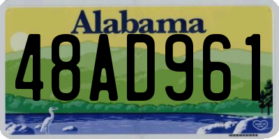 AL license plate 48AD961