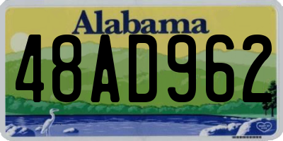 AL license plate 48AD962