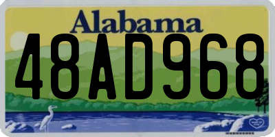 AL license plate 48AD968