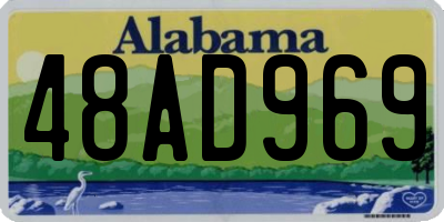 AL license plate 48AD969