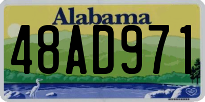 AL license plate 48AD971
