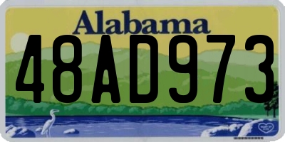 AL license plate 48AD973