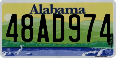 AL license plate 48AD974