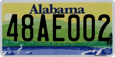 AL license plate 48AE002