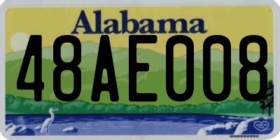 AL license plate 48AE008