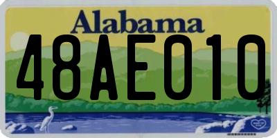 AL license plate 48AE010