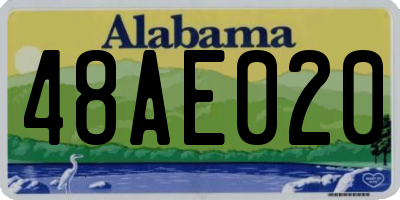 AL license plate 48AE020